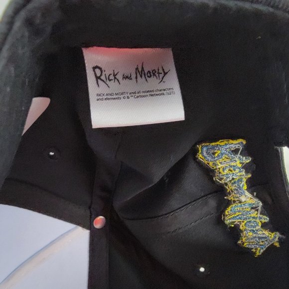 Rick and Morty Snapback Hat Baseball Cap Vindicator Cosplay Costume Black Blue - Picture 5 of 6